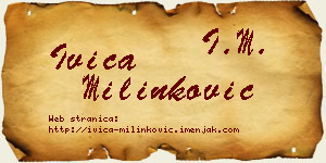 Ivica Milinković vizit kartica